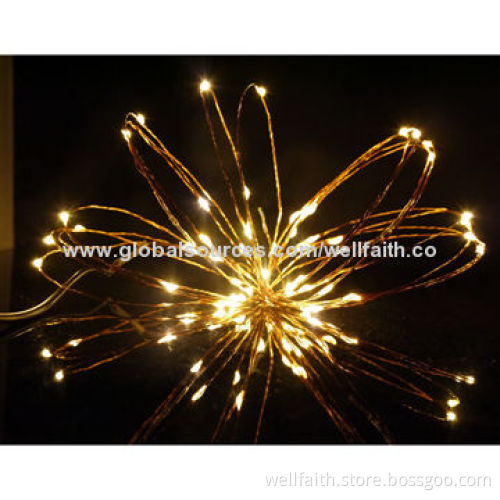 Christmas String Light, 4.5V, 10m, 0.04W with Warm White Light